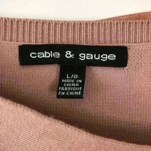 Dusty rose fine knit top NWOT - Picture 4 of 5